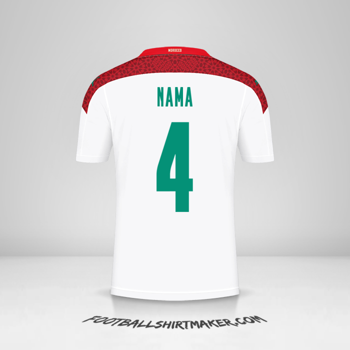 Jersey Maroko 2020/2021 Alternatif -  nama - 4