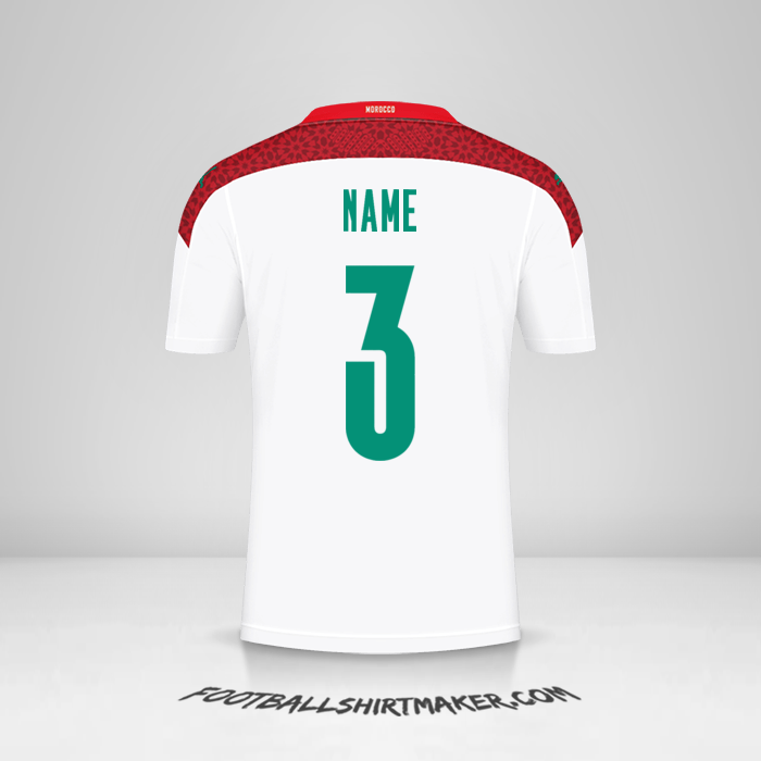 Shirt Morocco 2020/2021 Away -  name - 3