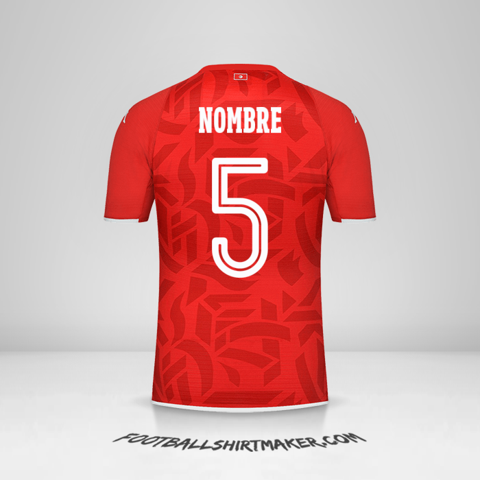 Camiseta Tunez 2022 -  nombre - 5