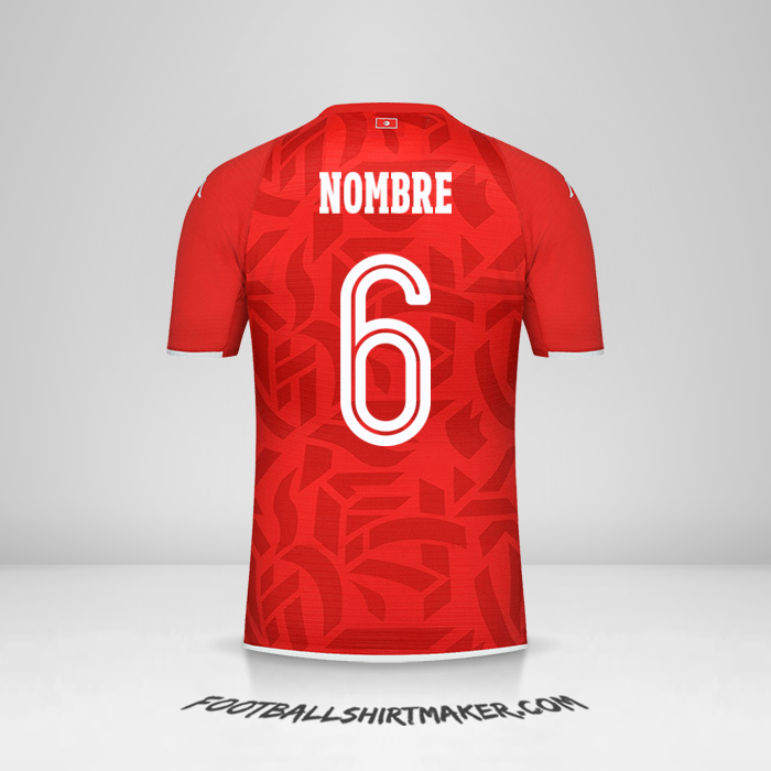 Camiseta Tunez 2022 -  nombre - 6