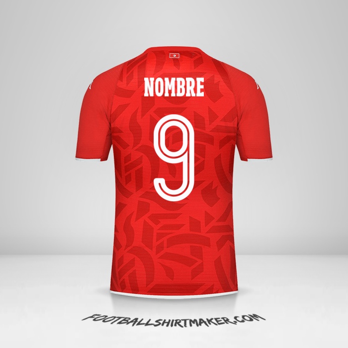 Jersey Tunez 2022 -  nombre - 9