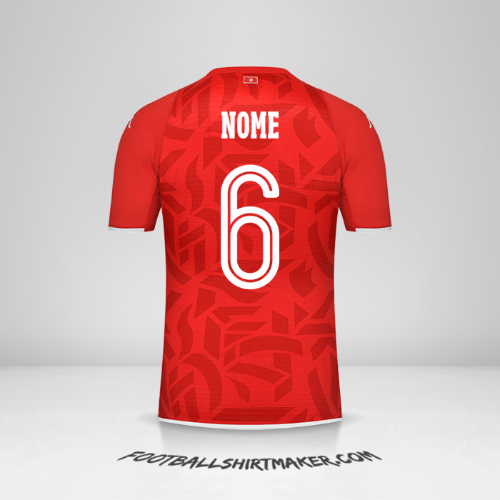 Camisa Tunísia 2022 -  nome - 6