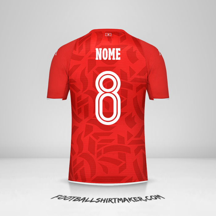 Camisa Tunísia 2022 -  nome - 8