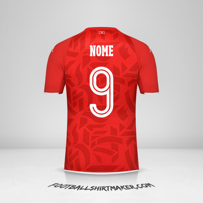 Camisola Tunísia 2022 -  nome - 9