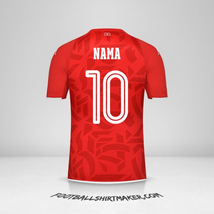 Jersey Tunisia 2022 -  nama - 10