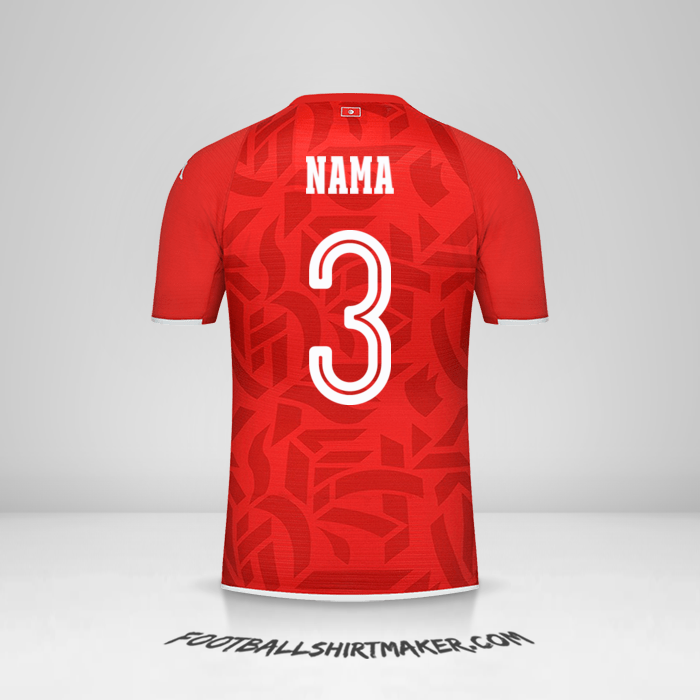 Jersey Tunisia 2022 -  nama - 3
