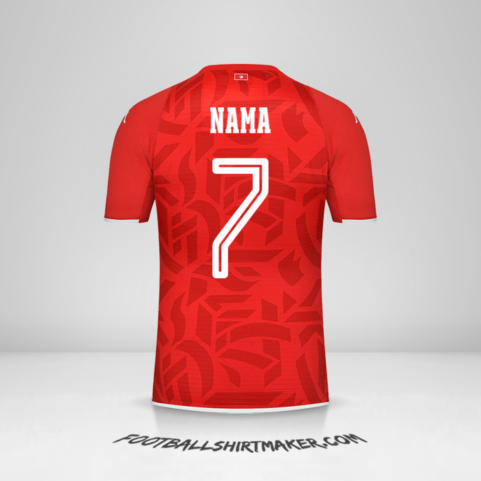 Jersey Tunisia 2022 -  nama - 7