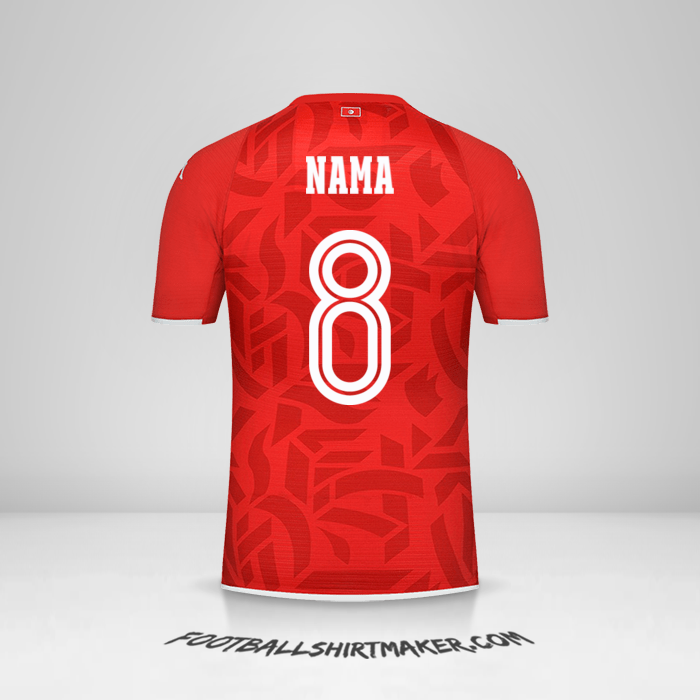 Jersey Tunisia 2022 -  nama - 8