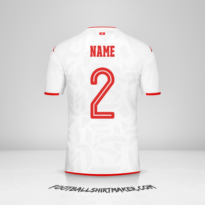 Trikot Tunesien 2022 Auswärts -  name - 2