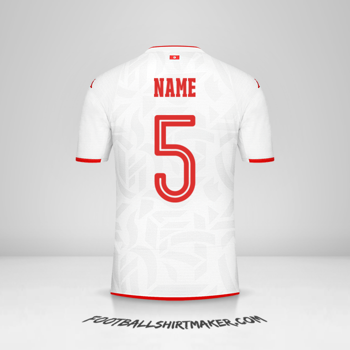 Shirt Tunisia 2022 Away -  name - 5
