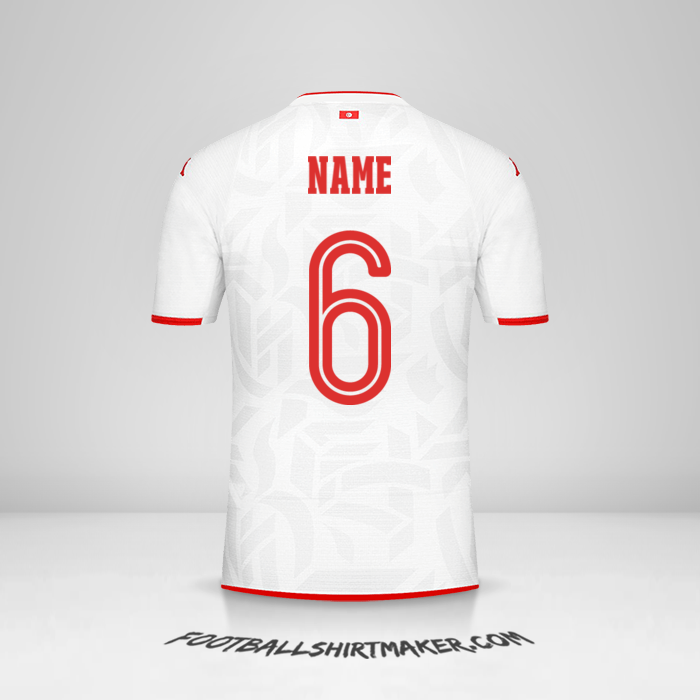 Jersey Tunisia 2022 Away -  name - 6