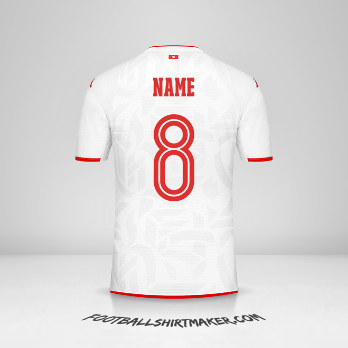 Jersey Tunisia 2022 Away -  name - 8