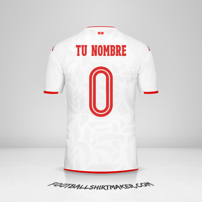 Camiseta Tunez 2022 II -  tu nombre - 0