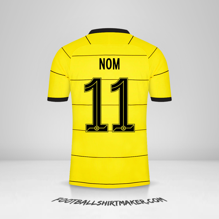 Maillot Chelsea Cup 2021/2022 Extérieur -  nom - 11