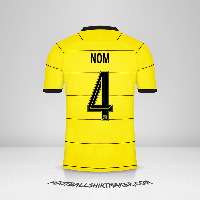 Maillot Chelsea Cup 2021/2022 Extérieur -  nom - 4