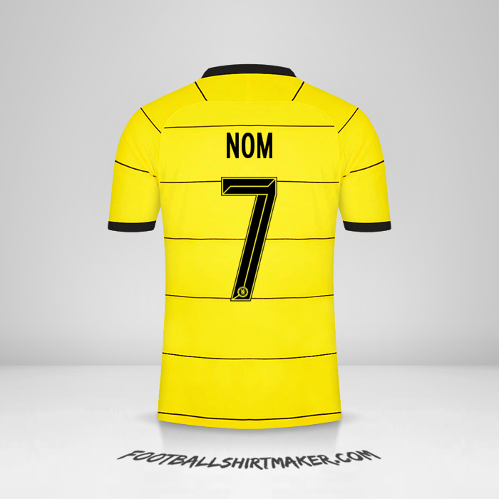 Maillot Chelsea Cup 2021/2022 Extérieur -  nom - 7