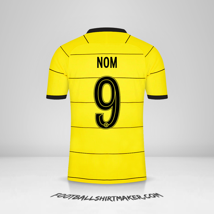 Maillot Chelsea Cup 2021/2022 Extérieur -  nom - 9