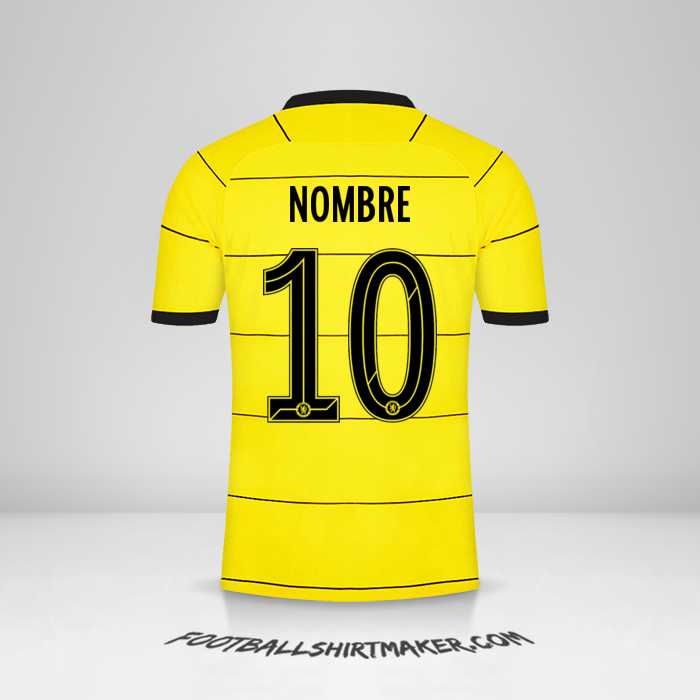 Jersey Chelsea Cup 2021/2022 Visita -  nombre - 10