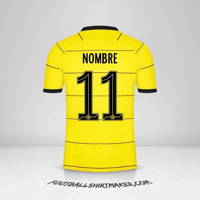 Jersey Chelsea Cup 2021/2022 Visita -  nombre - 11