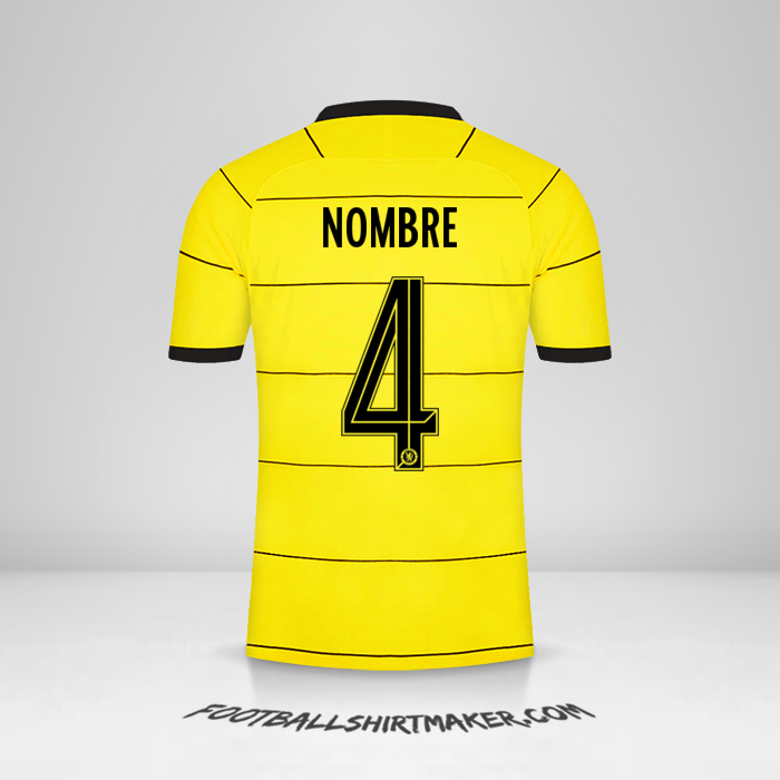 Jersey Chelsea Cup 2021/2022 Visita -  nombre - 4
