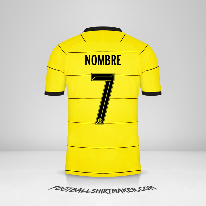 Jersey Chelsea Cup 2021/2022 Visita -  nombre - 7