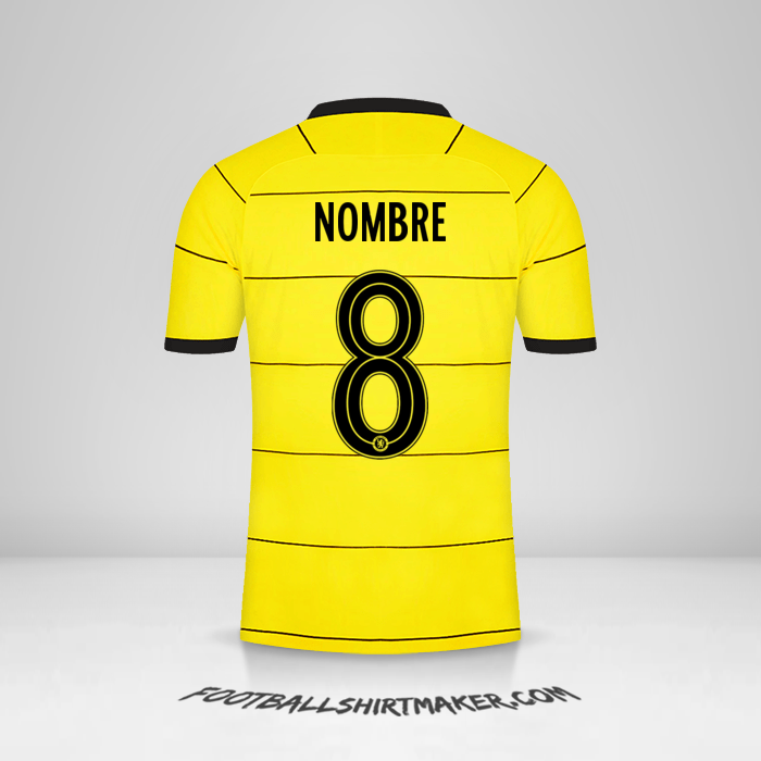 Camiseta Chelsea Cup 2021/2022 Visita -  nombre - 8