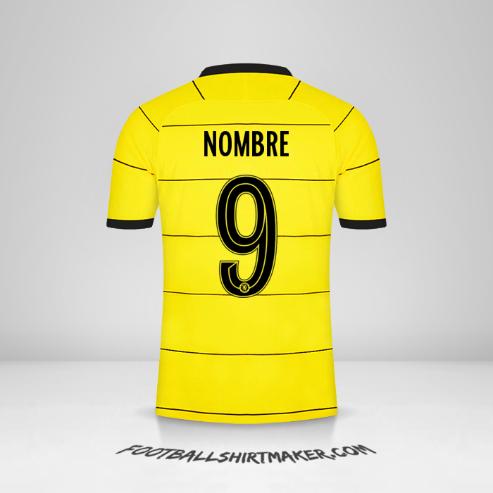 Jersey Chelsea Cup 2021/2022 Visita -  nombre - 9