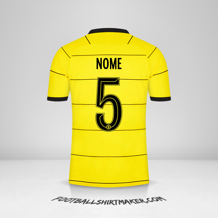 Maglia Chelsea Cup 2021/2022 Seconda -  nome - 5
