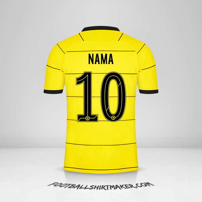 Jersey Chelsea Cup 2021/2022 Alternatif -  nama - 10
