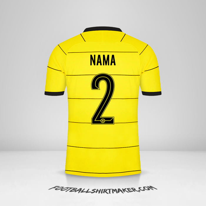 Jersey Chelsea Cup 2021/2022 Alternatif -  nama - 2