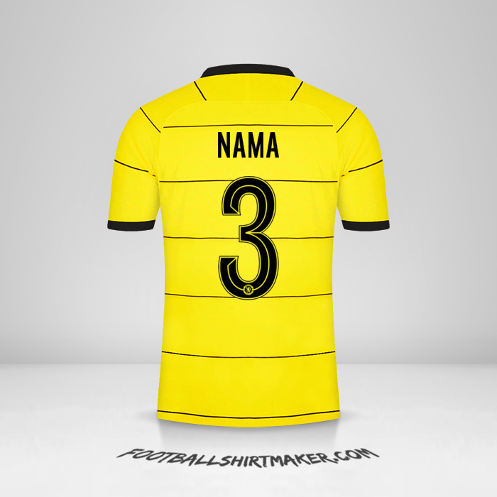 Jersey Chelsea Cup 2021/2022 Alternatif -  nama - 3