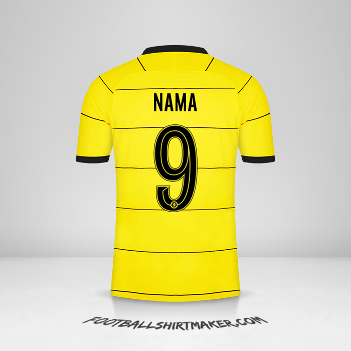 Jersey Chelsea Cup 2021/2022 Alternatif -  nama - 9