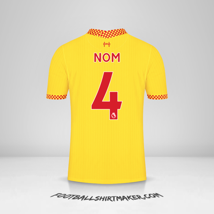 Maillot Liverpool FC 2021/2022 Troisième -  nom - 4