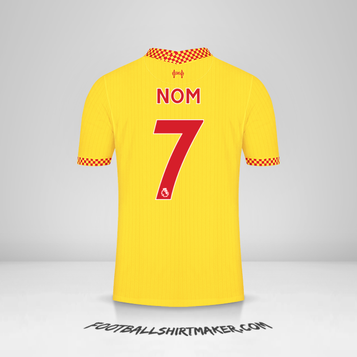 Maillot Liverpool FC 2021/2022 Troisième -  nom - 7