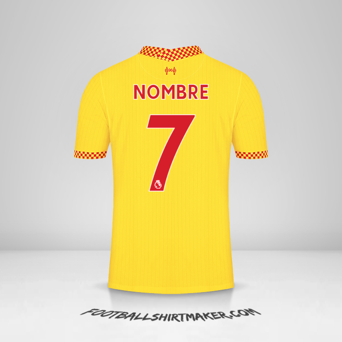 Camiseta Liverpool FC 2021/2022 Tercera -  nombre - 7