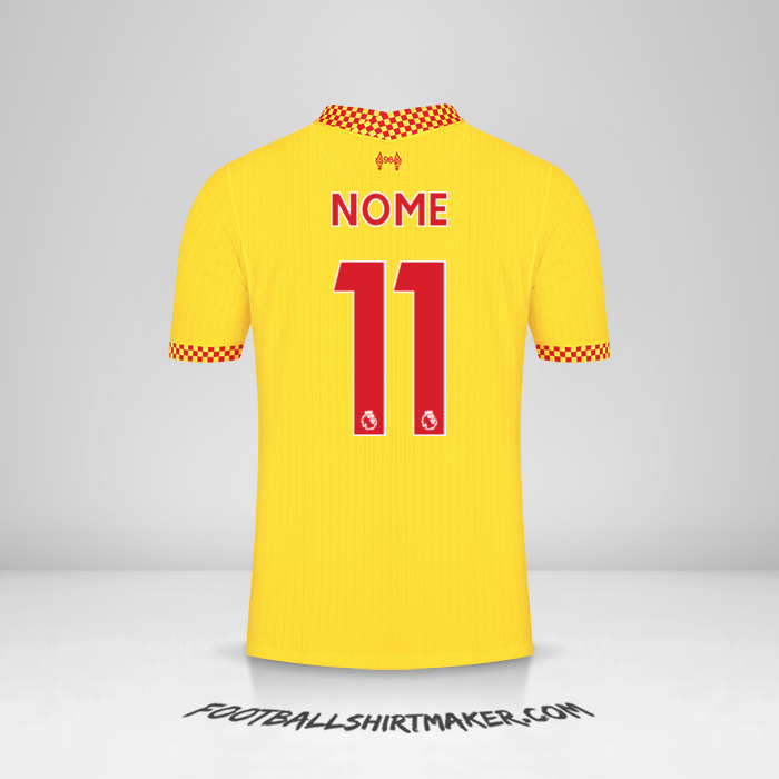 Maglia Liverpool FC 2021/2022 Terza -  nome - 11