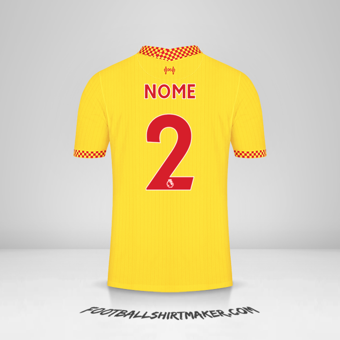 Maglia Liverpool FC 2021/2022 Terza -  nome - 2