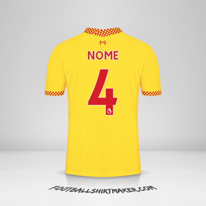 Camisa Liverpool FC 2021/2022 Terceira -  nome - 4