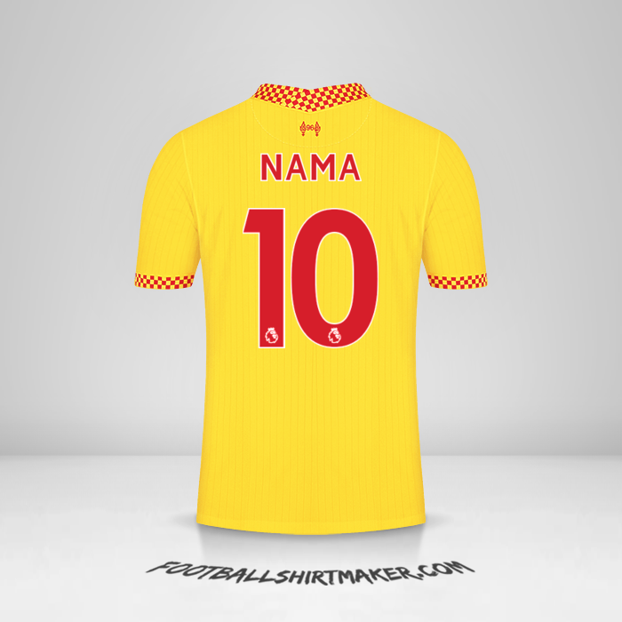 Jersey Liverpool FC 2021/2022 Ketiga -  nama - 10