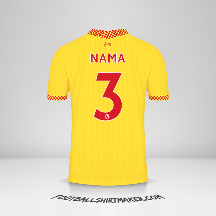 Jersey Liverpool FC 2021/2022 Ketiga -  nama - 3