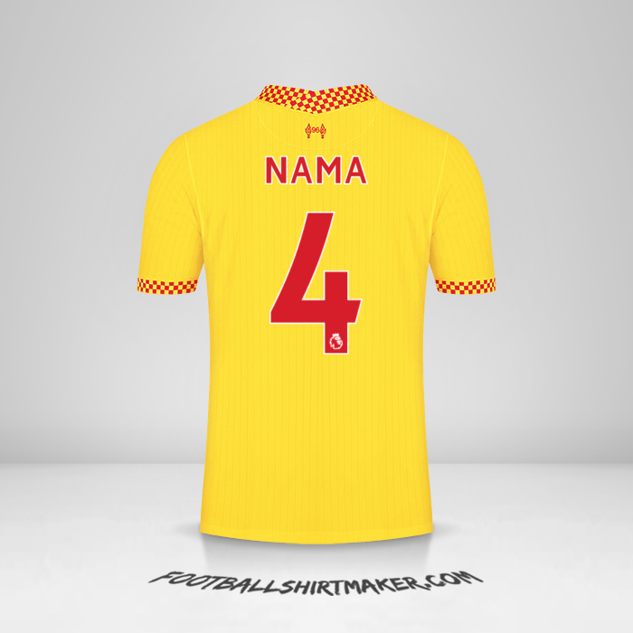 Jersey Liverpool FC 2021/2022 Ketiga -  nama - 4
