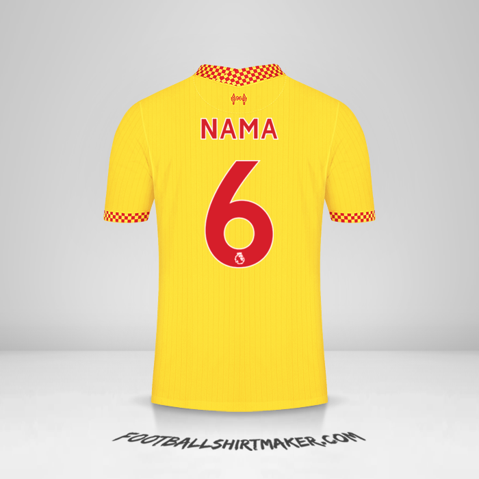Jersey Liverpool FC 2021/2022 Ketiga -  nama - 6