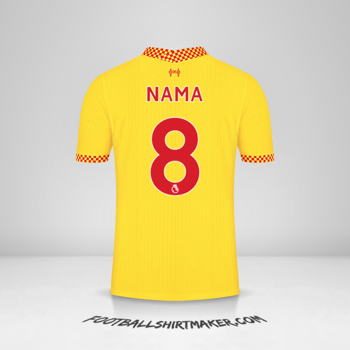 Jersey Liverpool FC 2021/2022 Ketiga -  nama - 8
