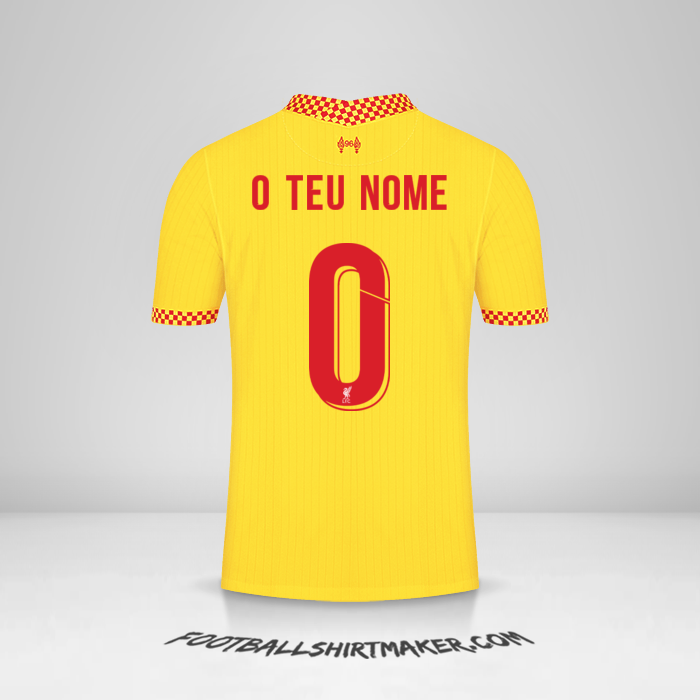 Camisola Liverpool FC Cup 2021/2022 III -  o teu nome - 0