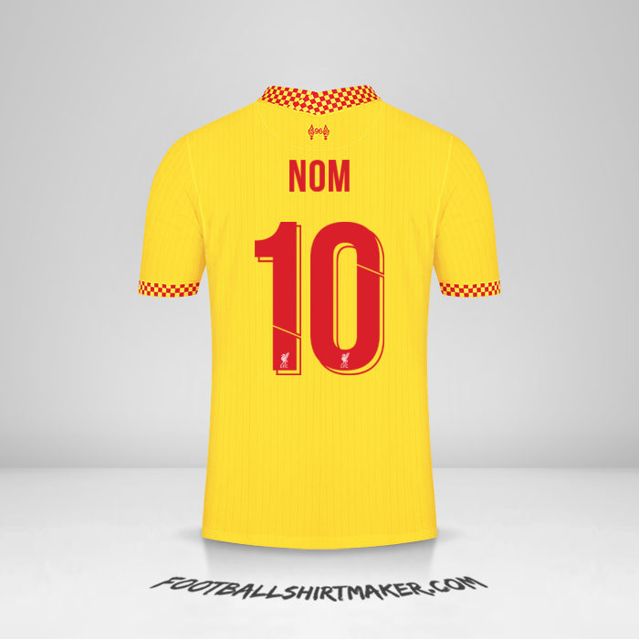 Maillot Liverpool FC Cup 2021/2022 Troisième -  nom - 10