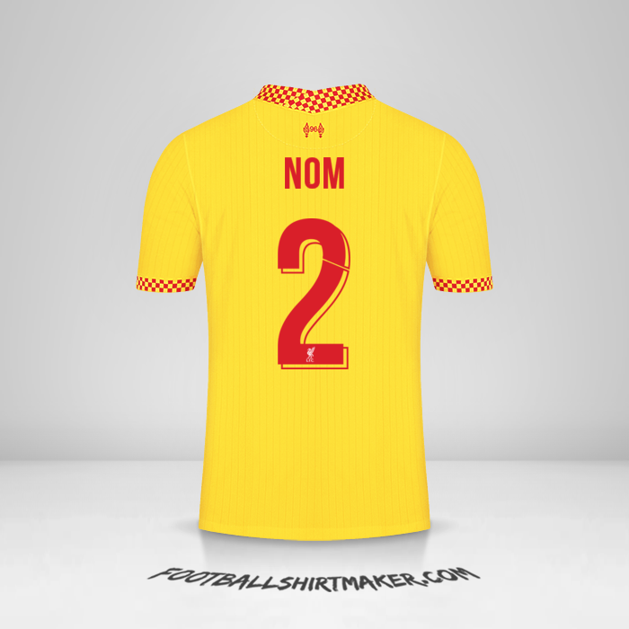 Maillot Liverpool FC Cup 2021/2022 Troisième -  nom - 2