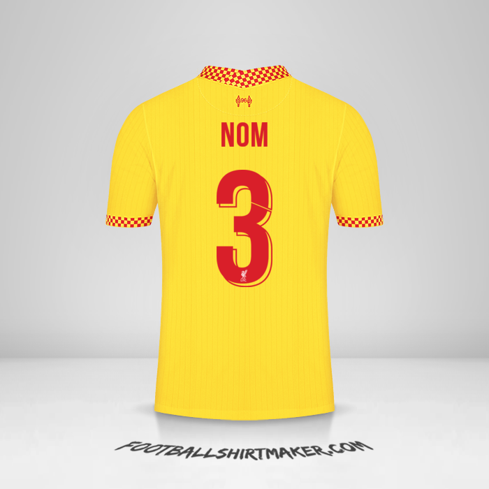 Maillot Liverpool FC Cup 2021/2022 Troisième -  nom - 3