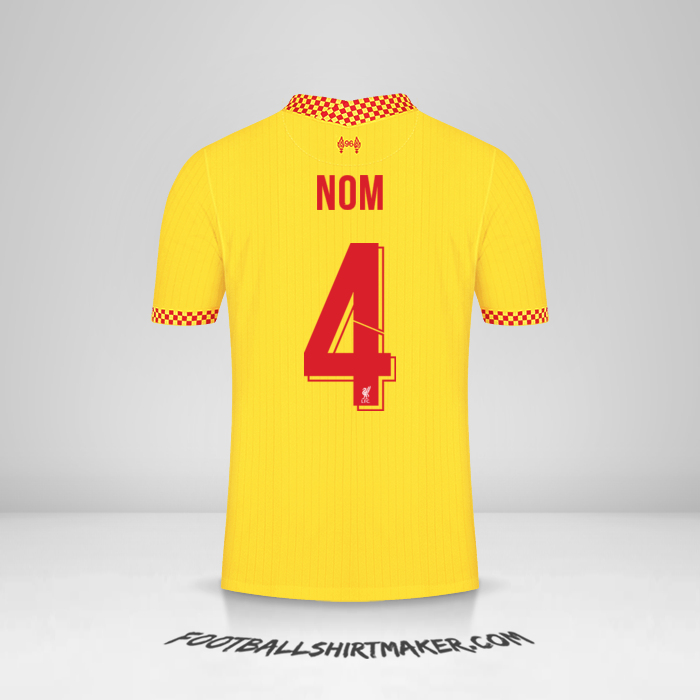 Maillot Liverpool FC Cup 2021/2022 Troisième -  nom - 4
