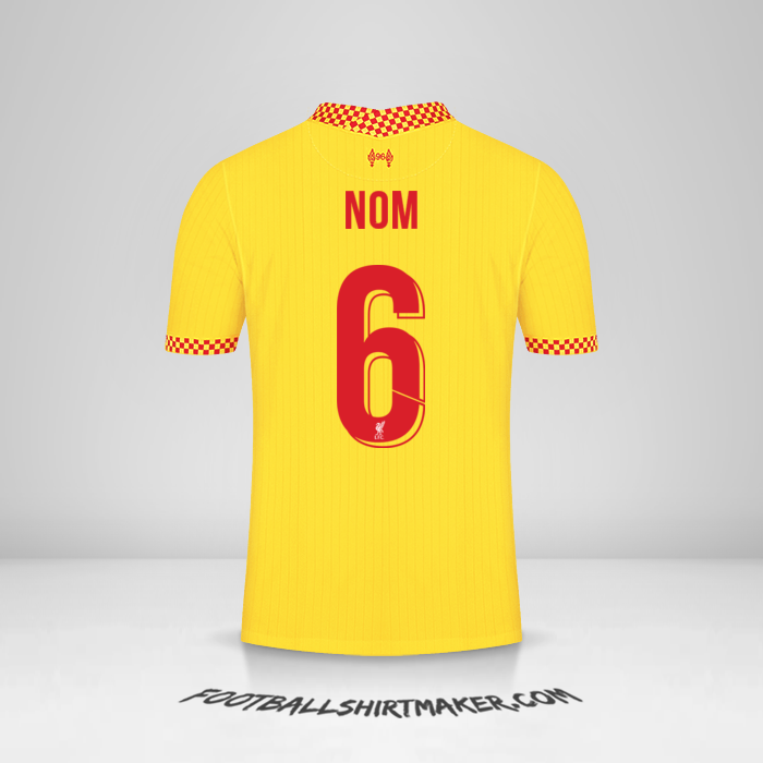 Maillot Liverpool FC Cup 2021/2022 Troisième -  nom - 6