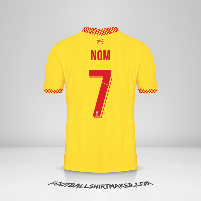 Maillot Liverpool FC Cup 2021/2022 Troisième -  nom - 7
